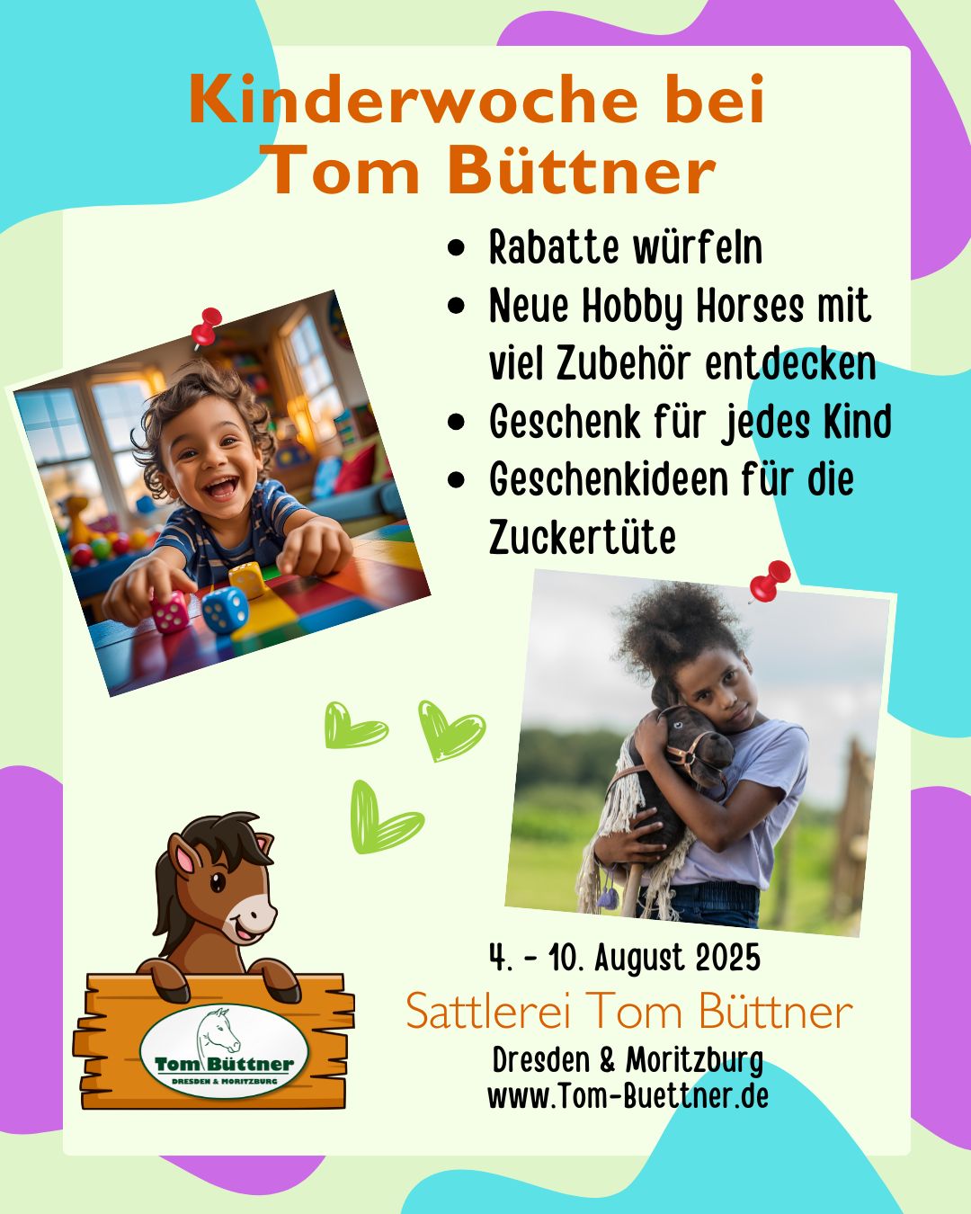 Kinderwoche & Aktionswoche bei Tom Büttner in Dresden und Moritzburg
